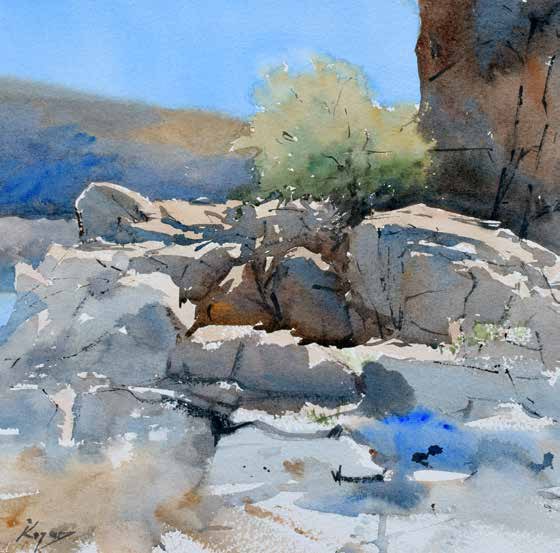 Granite Dells plein air painting